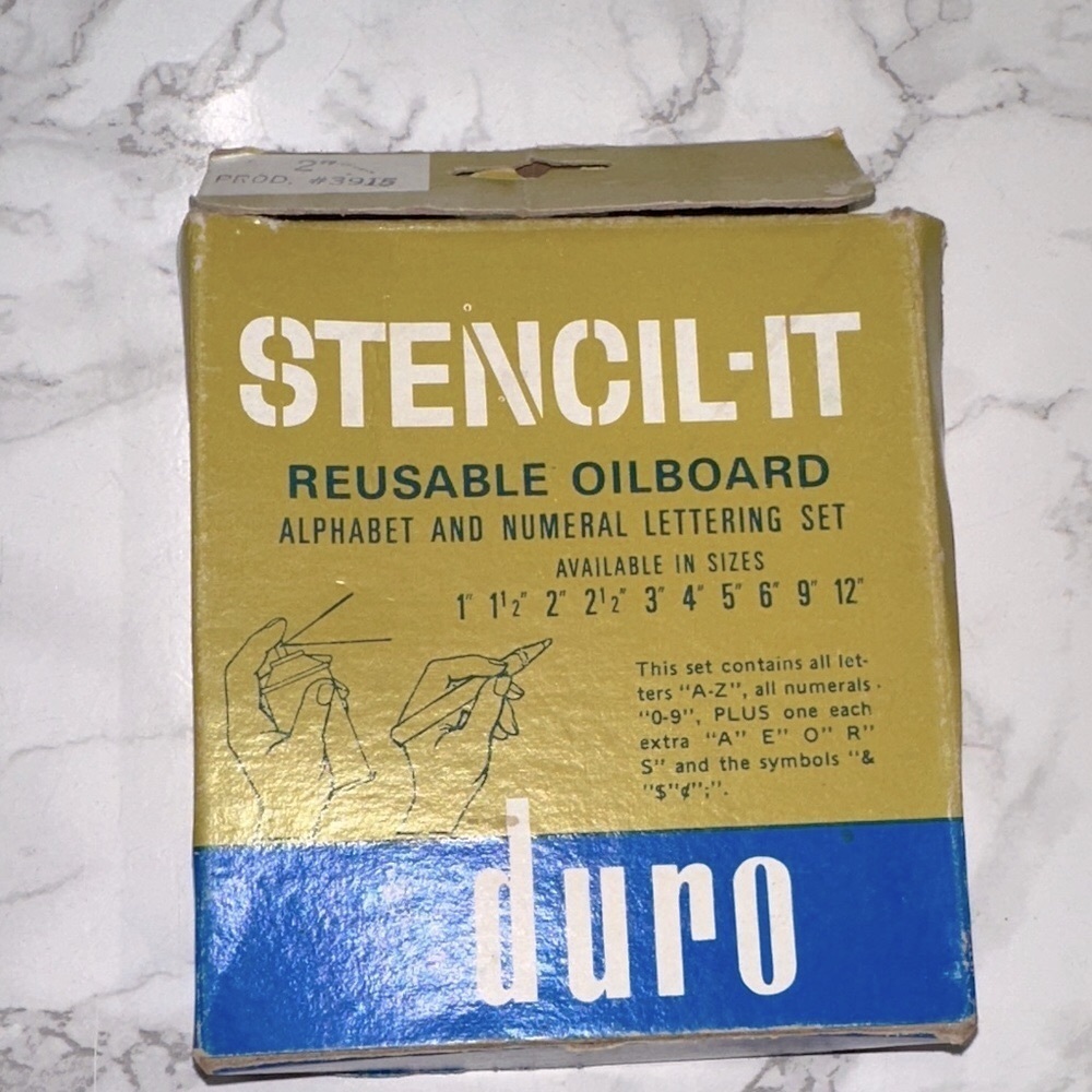 STENCIL IT DURO vintage stencil set